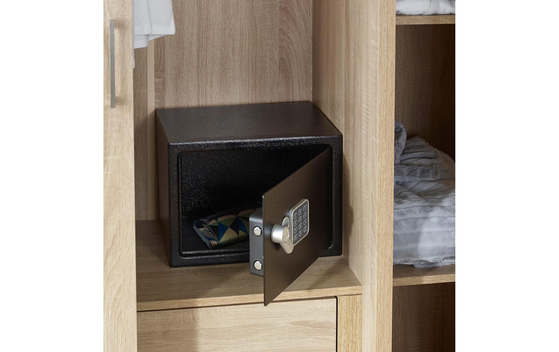 Yale Möbeltresor YSV/200/DB2 – Elektronikschloss – 8,6 l – Boden-/Wandmontage – Schwarz