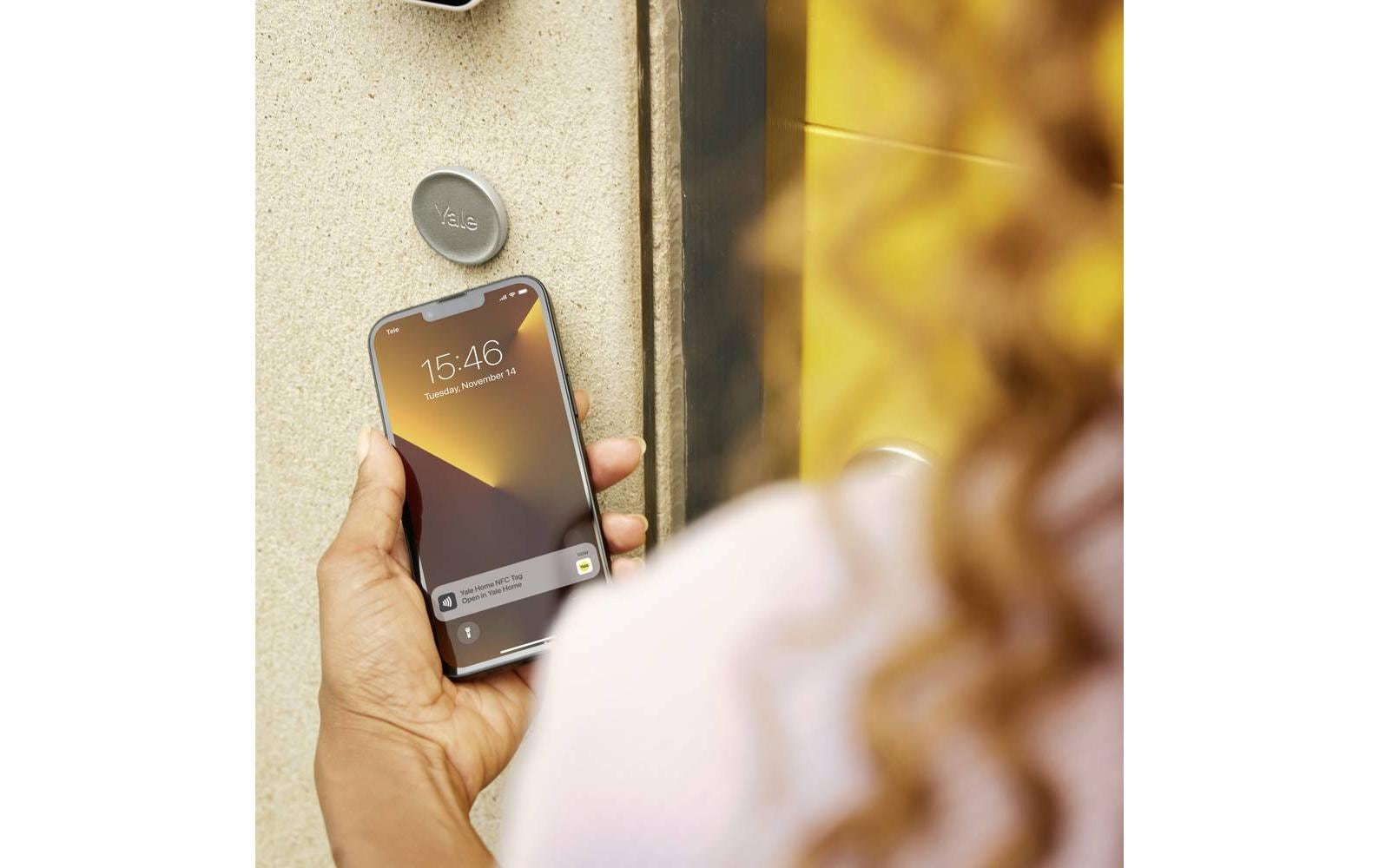 Yale Linus L2 Smart Lock – Türe, Akku, 51,7×45,8×146,2 mm, Silber
