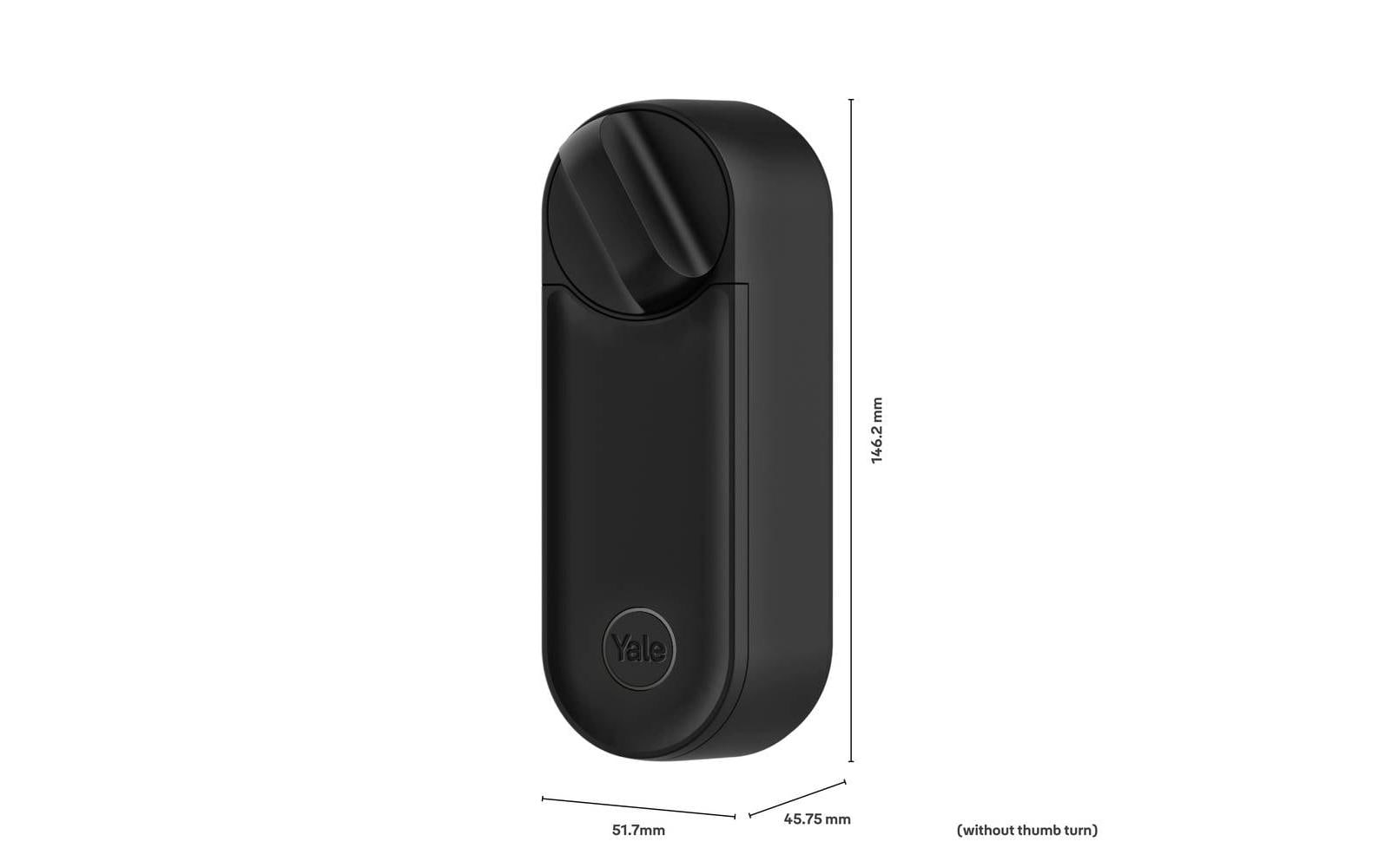 Yale Smart Lock Linus L2 – 52×46×146 mm, schwarz, akkubetrieben