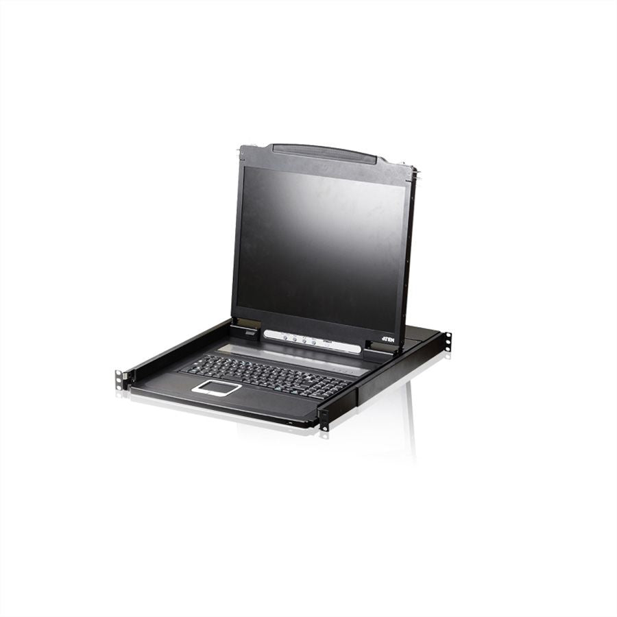 ATEN CL1000N – 19" Rack-LCD-Konsole – 1280 × 1024/75 Hz, FR-Layout, USB/PS/2 – 1U
