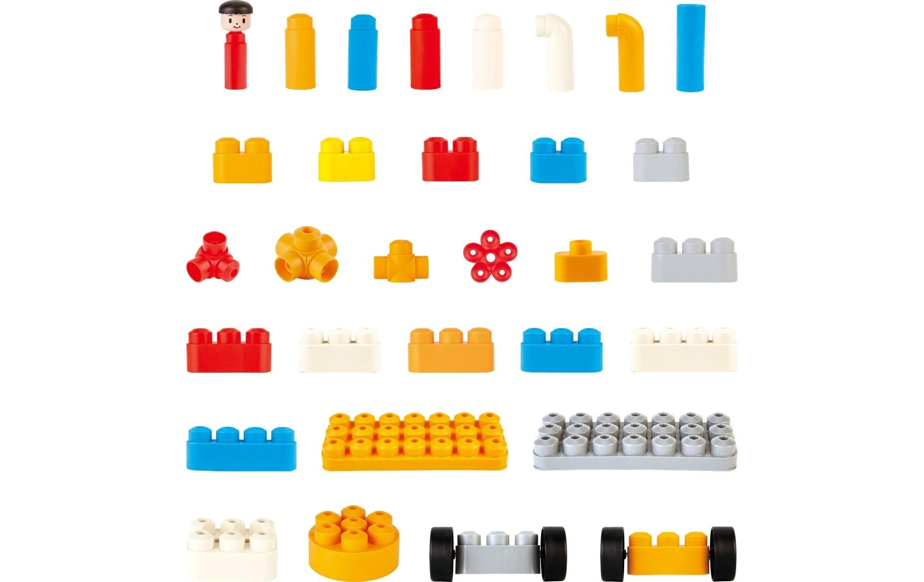 Hape Poly-M Müllsortier-LKW – 101-teilig – ab 1,5 J. – Kunststoff