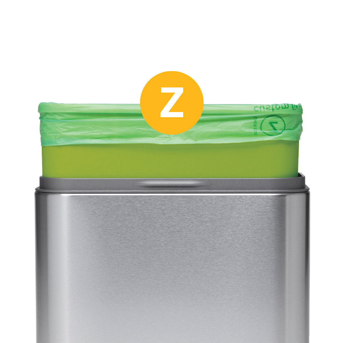 simplehuman Kompostierbeutel – 4 L, Kunststoff, Grün, 375 × 310 mm, 60 Stk