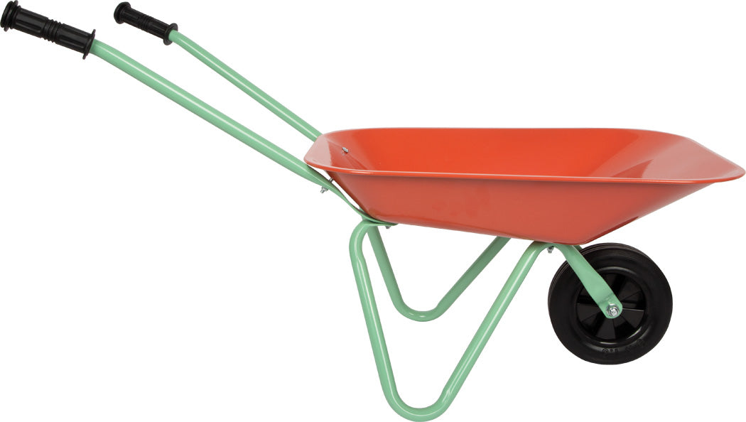 Small foot Tiny Garden Sandspielzeug-Set – mit Schubkarre – 36 × 44 × 78 cm – ab 3 Jahren – mehrfarbig
