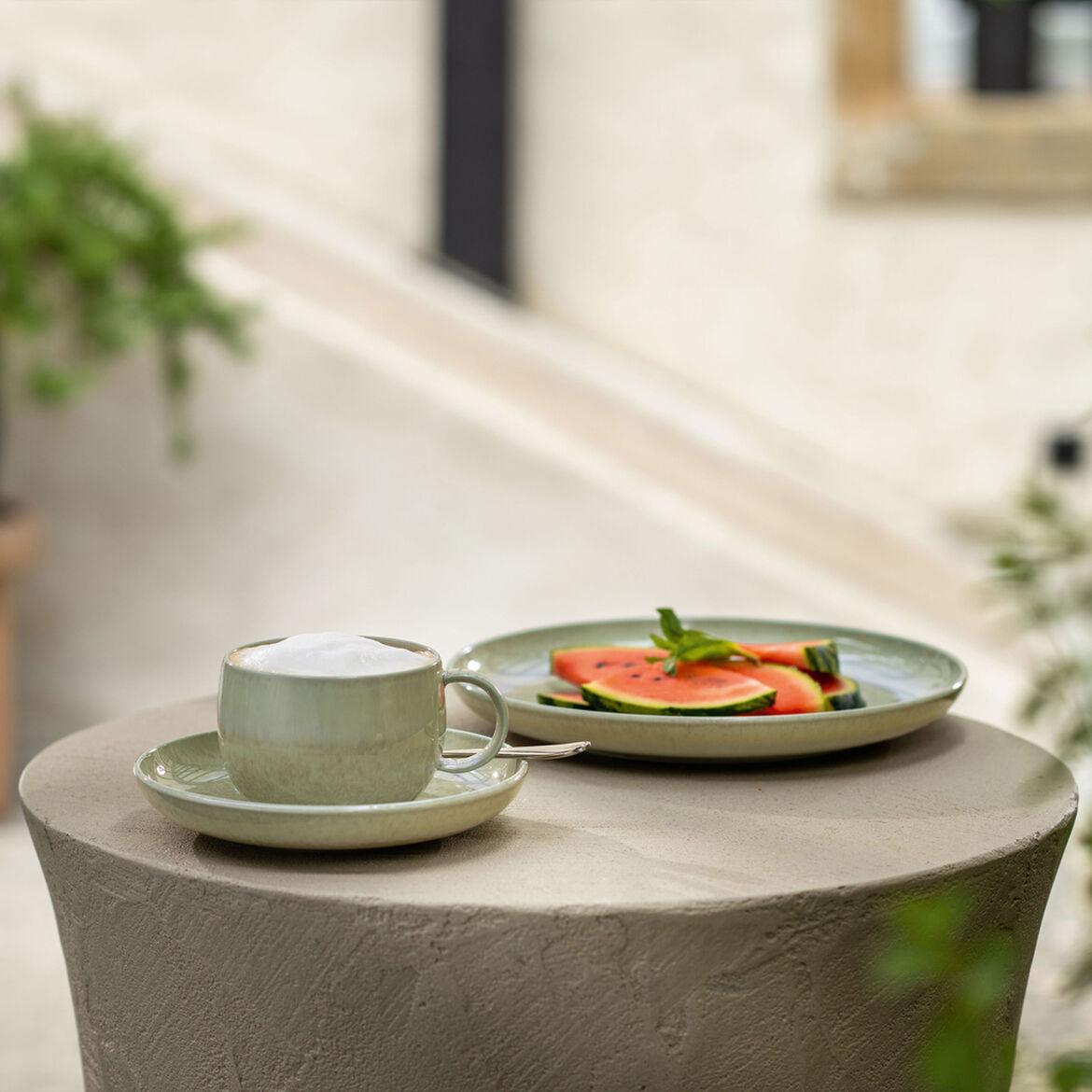 Villeroy & Boch Perlemor Alga Kaffeetasse – 190 ml, H 6,6 cm, Porzellan, spülmaschinenfest