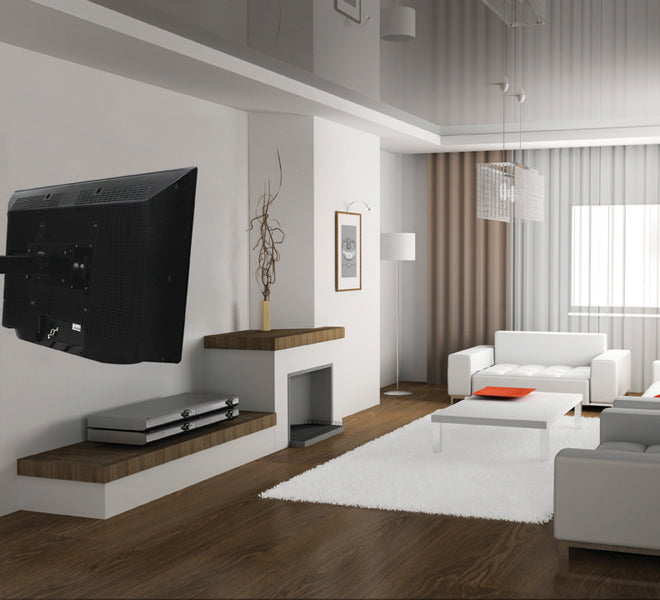B-Tech Wandhalterung – Vollbeweglich – bis 47" – VESA 75×75–200×200 – bis 25 kg, für Monitore – Schwarz