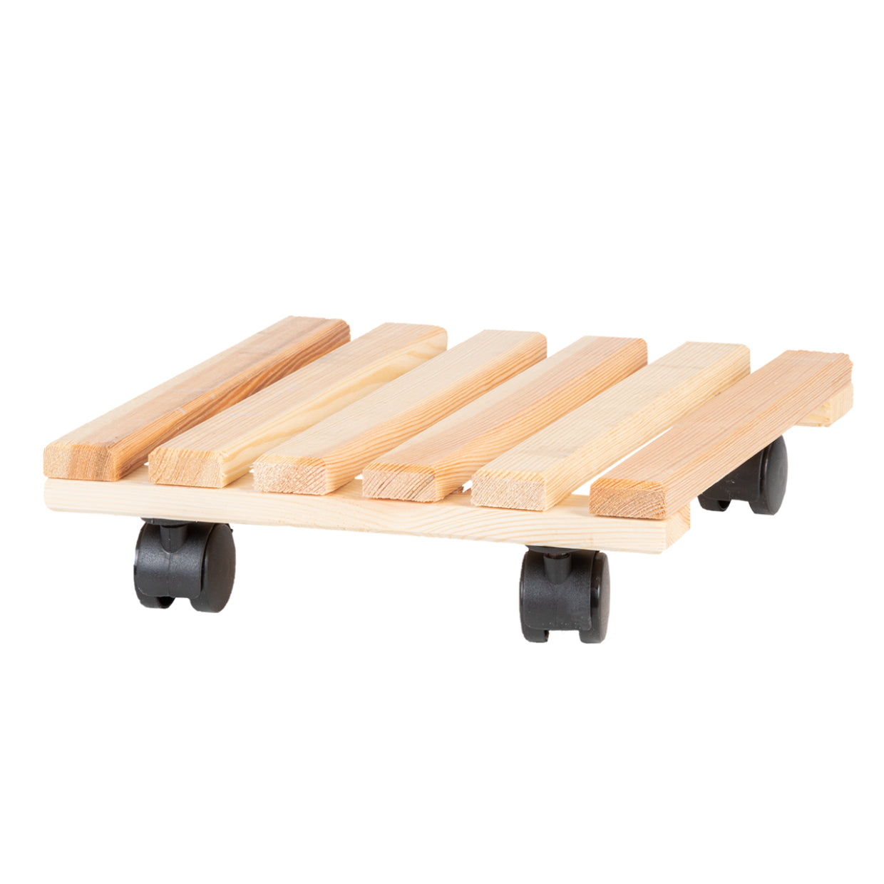 Esschert Design Pflanzenwagen – Holz/Polyamid/Polypropylen – Schwarz/Natur – 291 × 80 × 291 mm