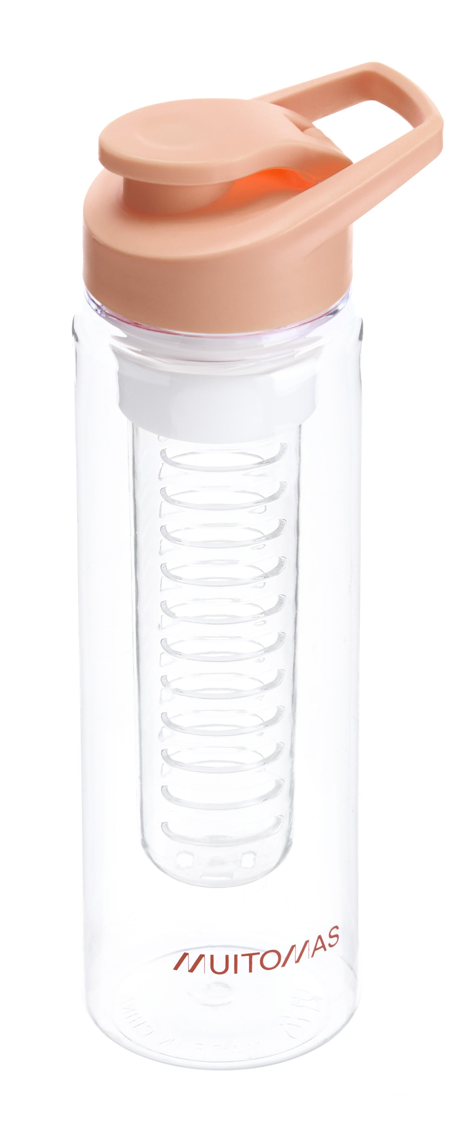 Muitomas Trinkflasche 700 ml – Kunststoff, Schraubdeckel, Pfirsich