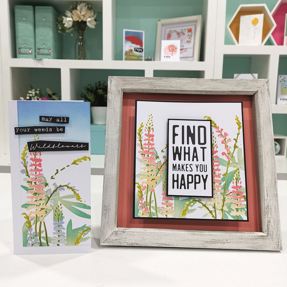 Sizzix Schablone – Wildblumen – 150 × 150 mm