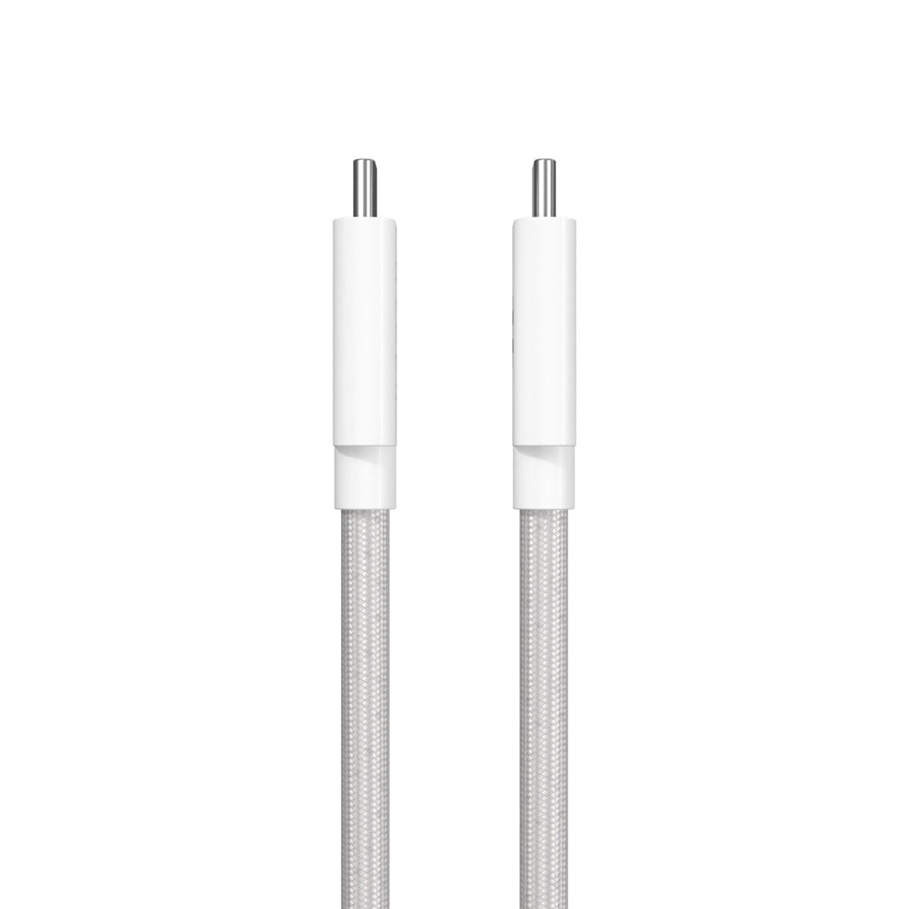 HYPER USB-C auf USB-C Kabel – USB4 40 Gbit/s – 1,2 m – PD 240 W – Geflochten – Weiss