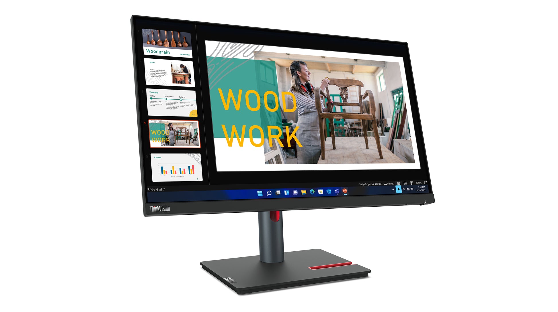 Lenovo ThinkVision P24q-30 – 23,8", 2560 × 1440 (WQHD), IPS, LAN, HDR10