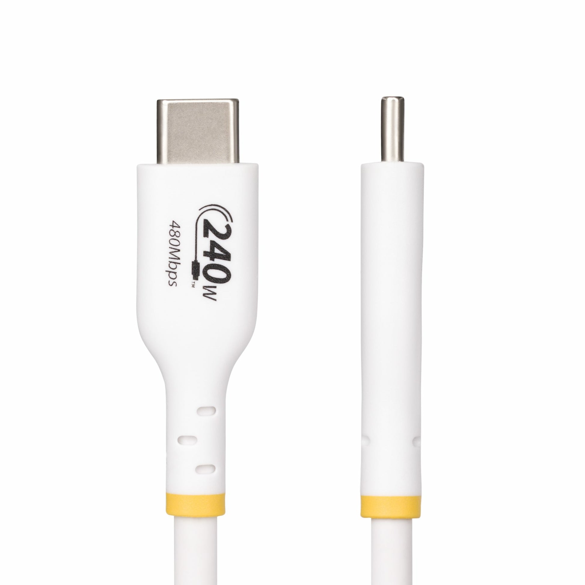 StarTech.com USB-C auf USB-C Kabel – USB 2.0 (480 Mbit/s) – 4 m – PD 240 W – TPE-Mantel – Weiss