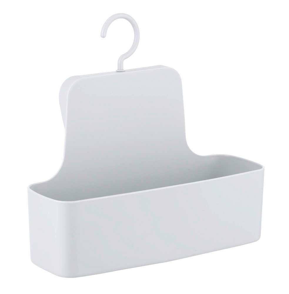 WENKO Seifenhalter (Wand) Barcelona – Polyurethan/Polyvinylchlorid (PVC), Haken, 26×9×24 cm, Weiss