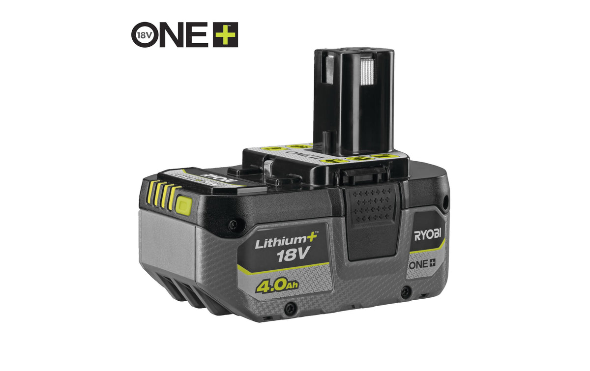Ryobi ONE+ Akku-Starter-Set 18 V 4,0 Ah (72 Wh) – mit Ladegerät – für Ryobi ONE+ 18 V