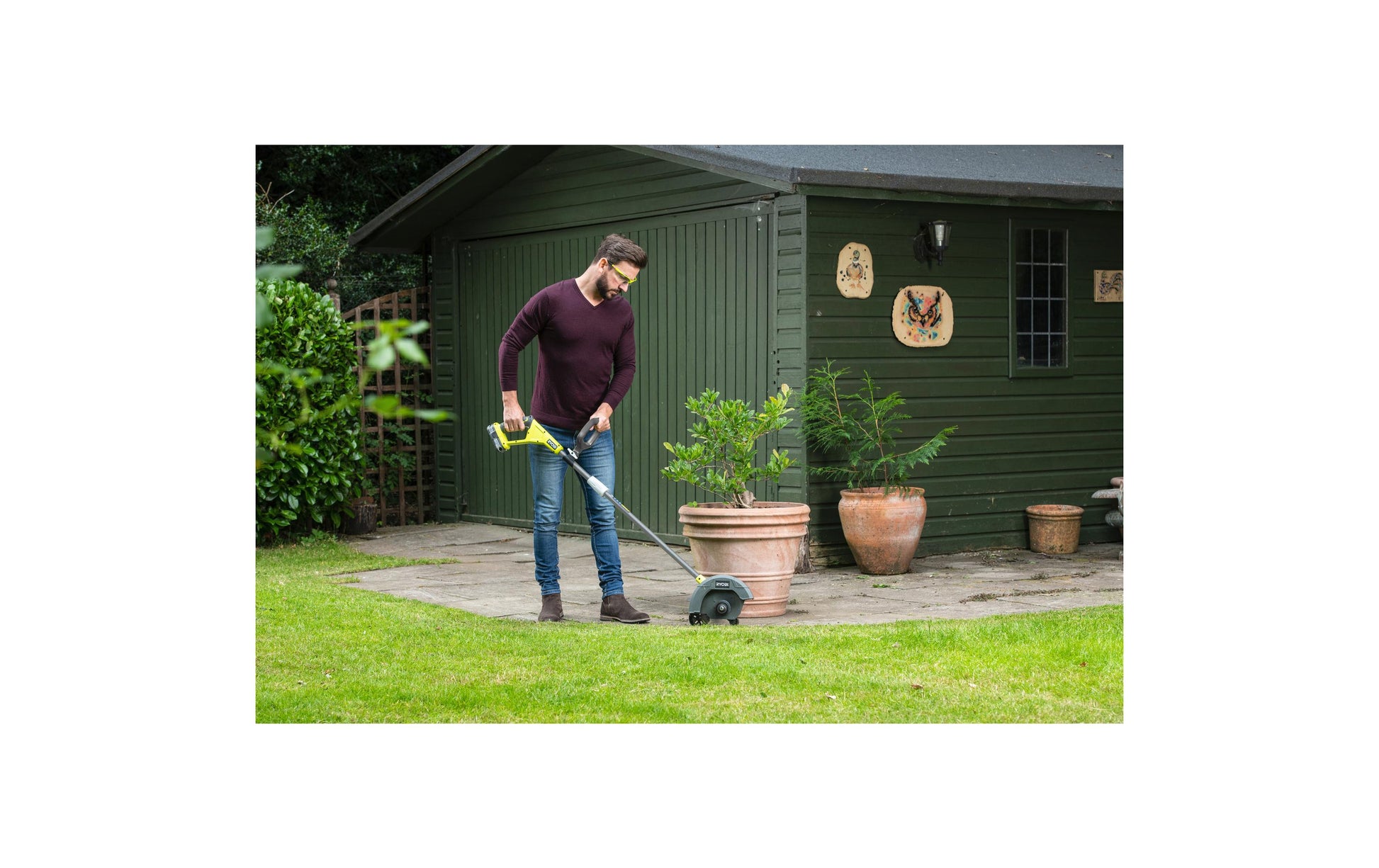 Ryobi RY18EGA-0 Akku-Kantenschneider – 18 V – Schnittbreite 220 mm – Solo – ONE+