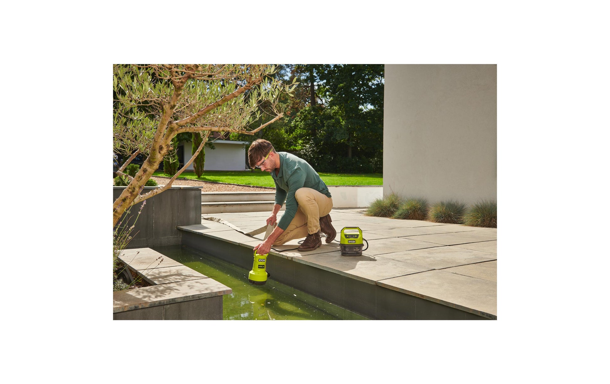 Ryobi RY18SPA-0 Tauchpumpe – 18 V – 4200 l/h – Förderhöhe 8 m – Solo – ONE+