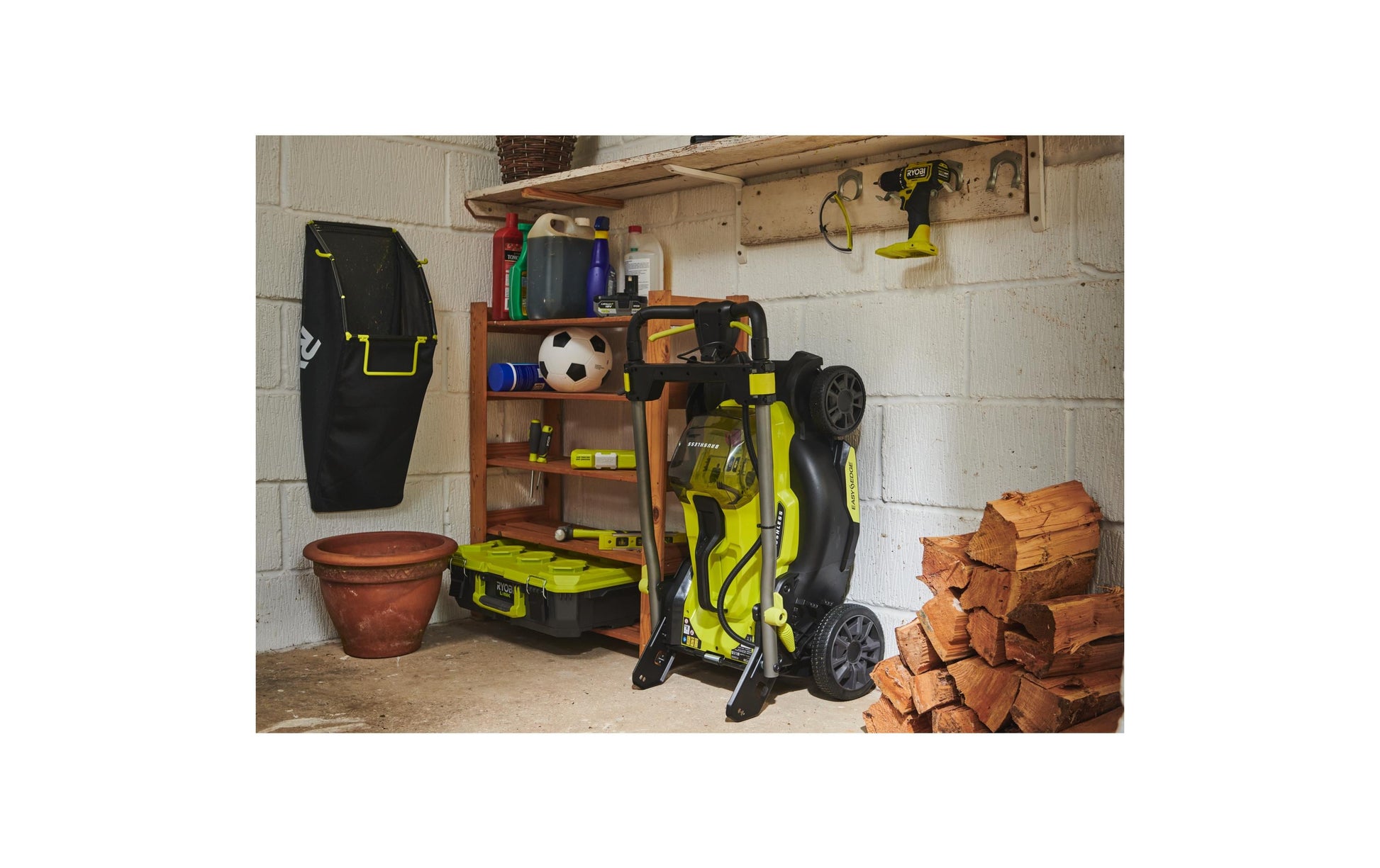 Ryobi RY18LMX40C-150 Akku-Rasenmäher – 18 V – 40 cm – 50 l – 5 Ah & Ladegerät – ONE+