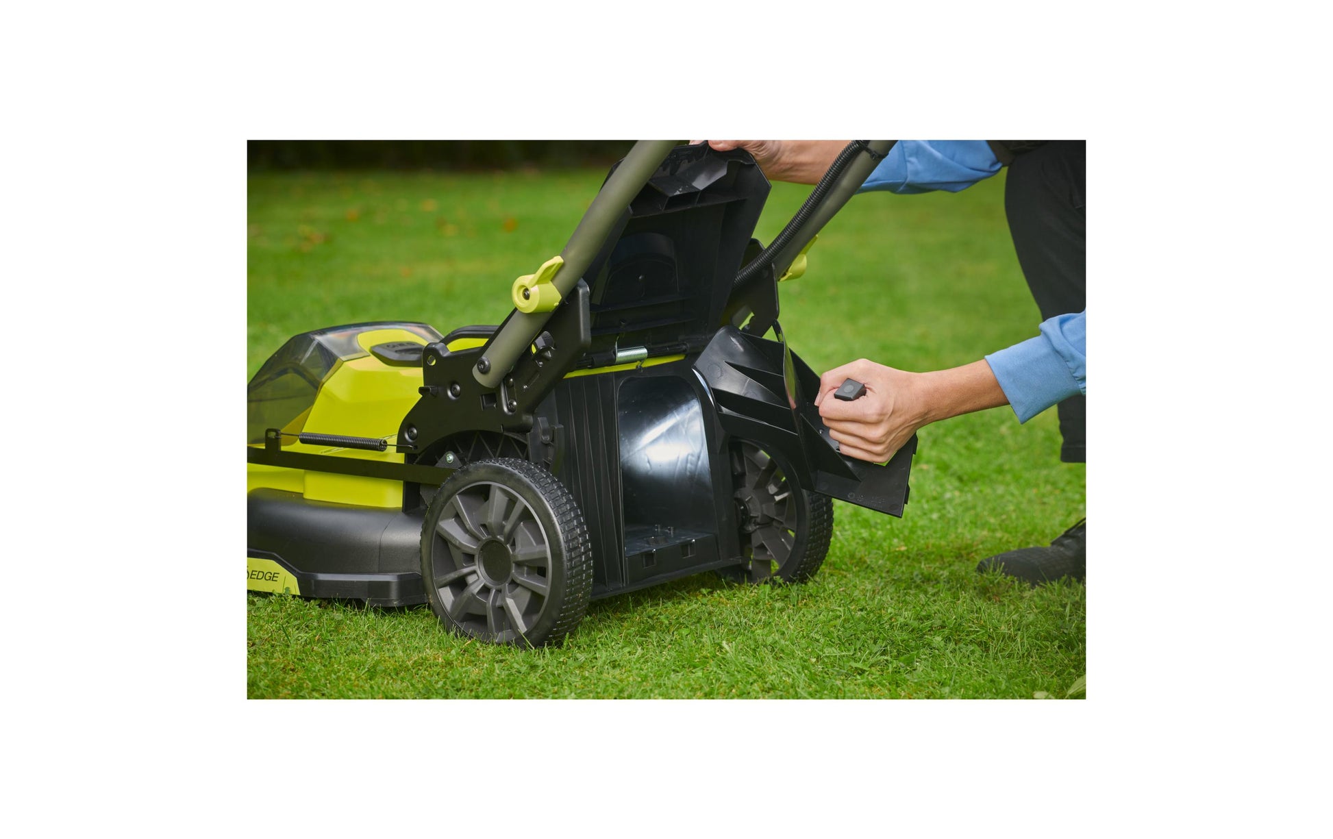 Ryobi RY18LMX40C-150 Akku-Rasenmäher – 18 V – 40 cm – 50 l – 5 Ah & Ladegerät – ONE+