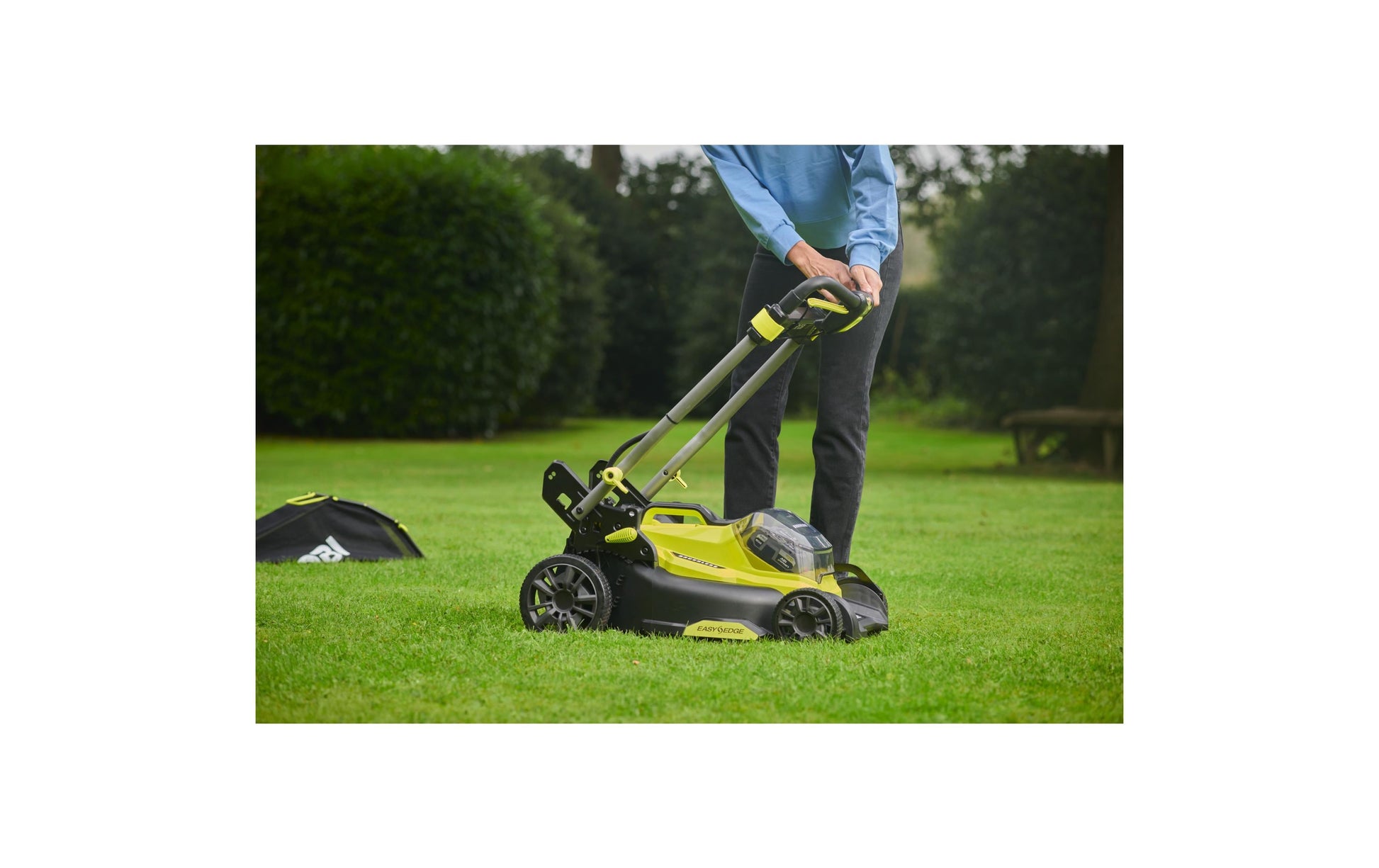 Ryobi RY18LMX40C-150 Akku-Rasenmäher – 18 V – 40 cm – 50 l – 5 Ah & Ladegerät – ONE+