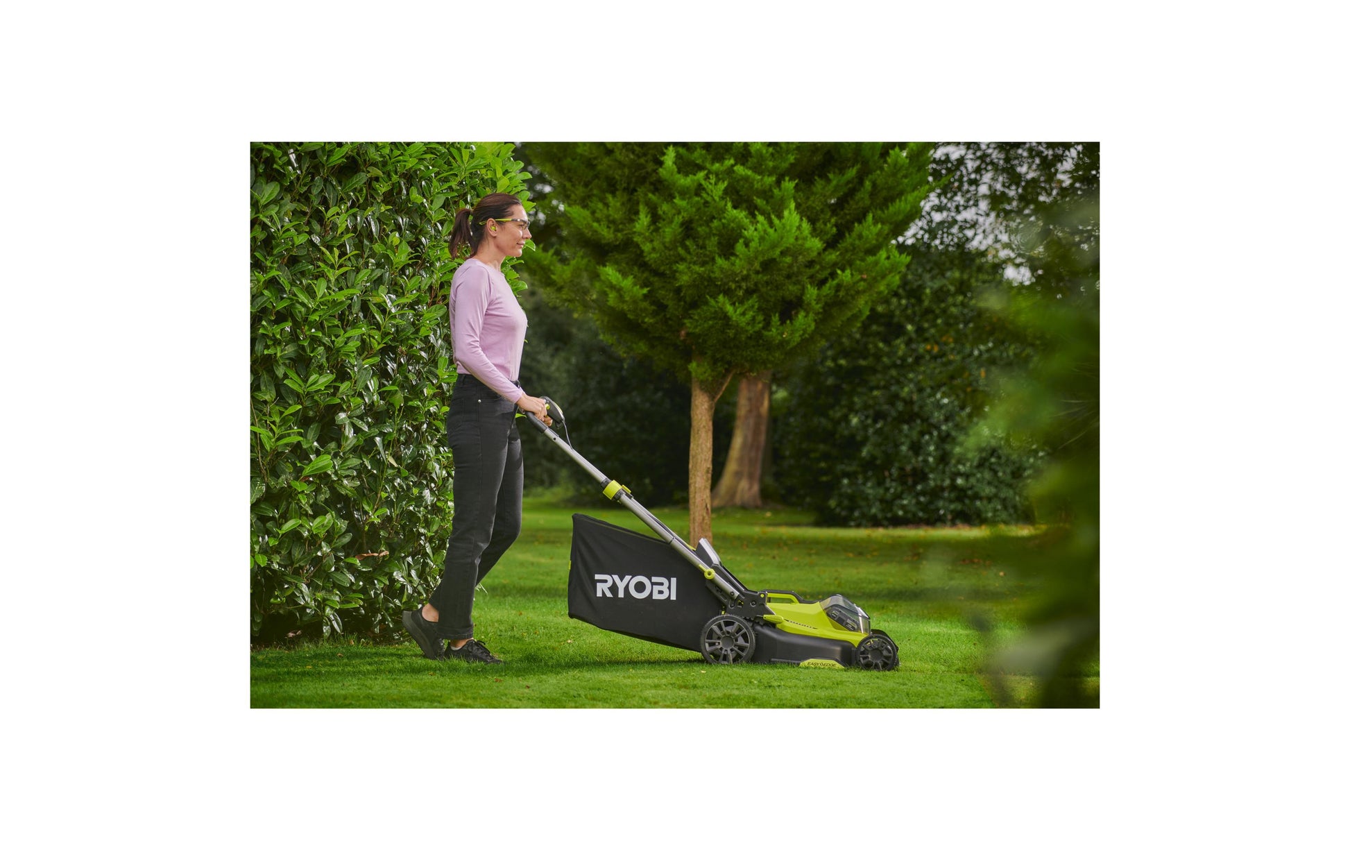 Ryobi RY18LMX40C-150 Akku-Rasenmäher – 18 V – 40 cm – 50 l – 5 Ah & Ladegerät – ONE+