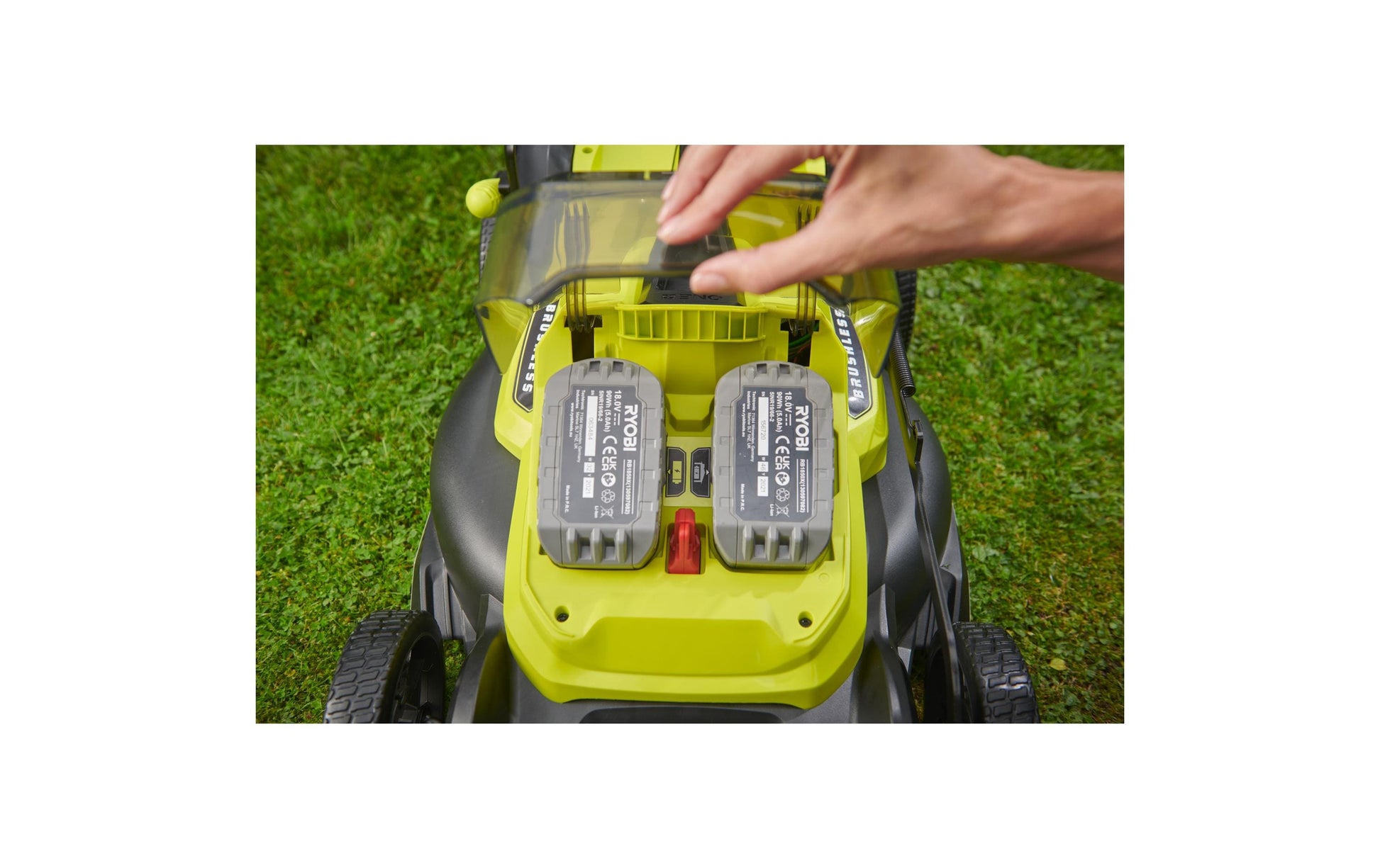 Ryobi RY18LMX40C-150 Akku-Rasenmäher – 18 V – 40 cm – 50 l – 5 Ah & Ladegerät – ONE+