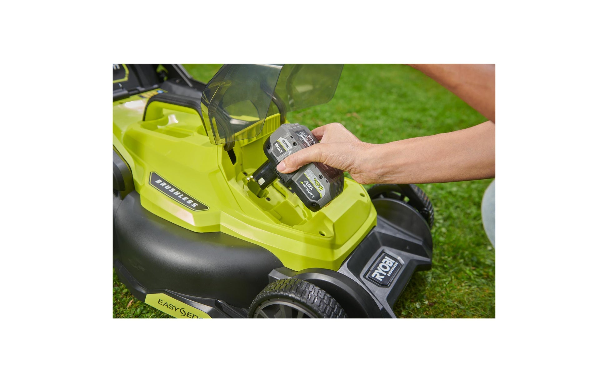 Ryobi RY18LMX40C-150 Akku-Rasenmäher – 18 V – 40 cm – 50 l – 5 Ah & Ladegerät – ONE+