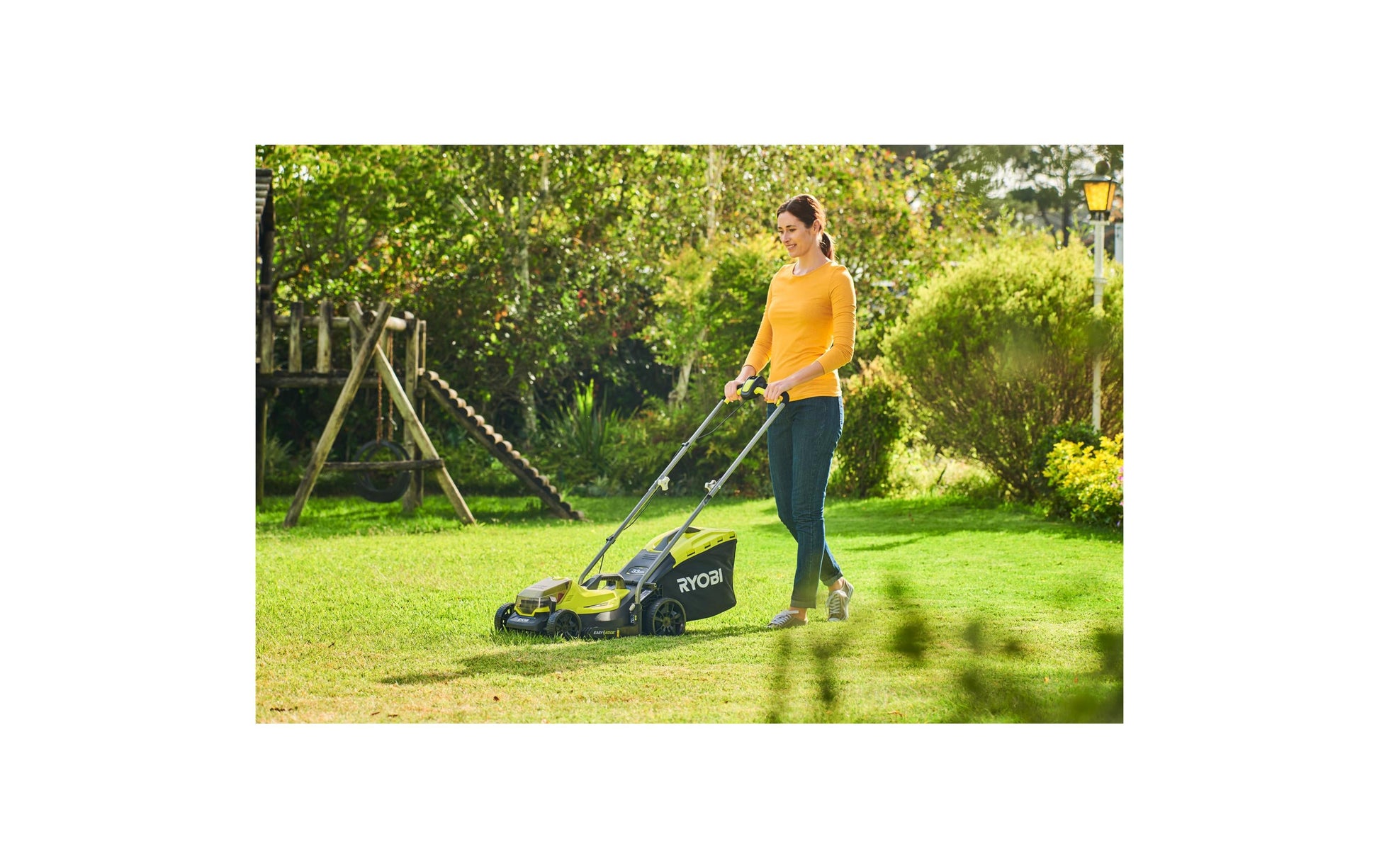 Ryobi RLM18X33B40 Akku-Rasenmäher – 18 V – Schnittbreite 33 cm – 4,0 Ah & Ladegerät – ONE+