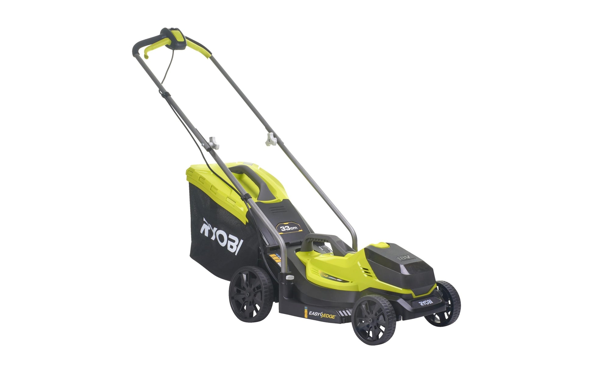 Ryobi RLM18X33B40 Akku-Rasenmäher – 18 V – Schnittbreite 33 cm – 4,0 Ah & Ladegerät – ONE+
