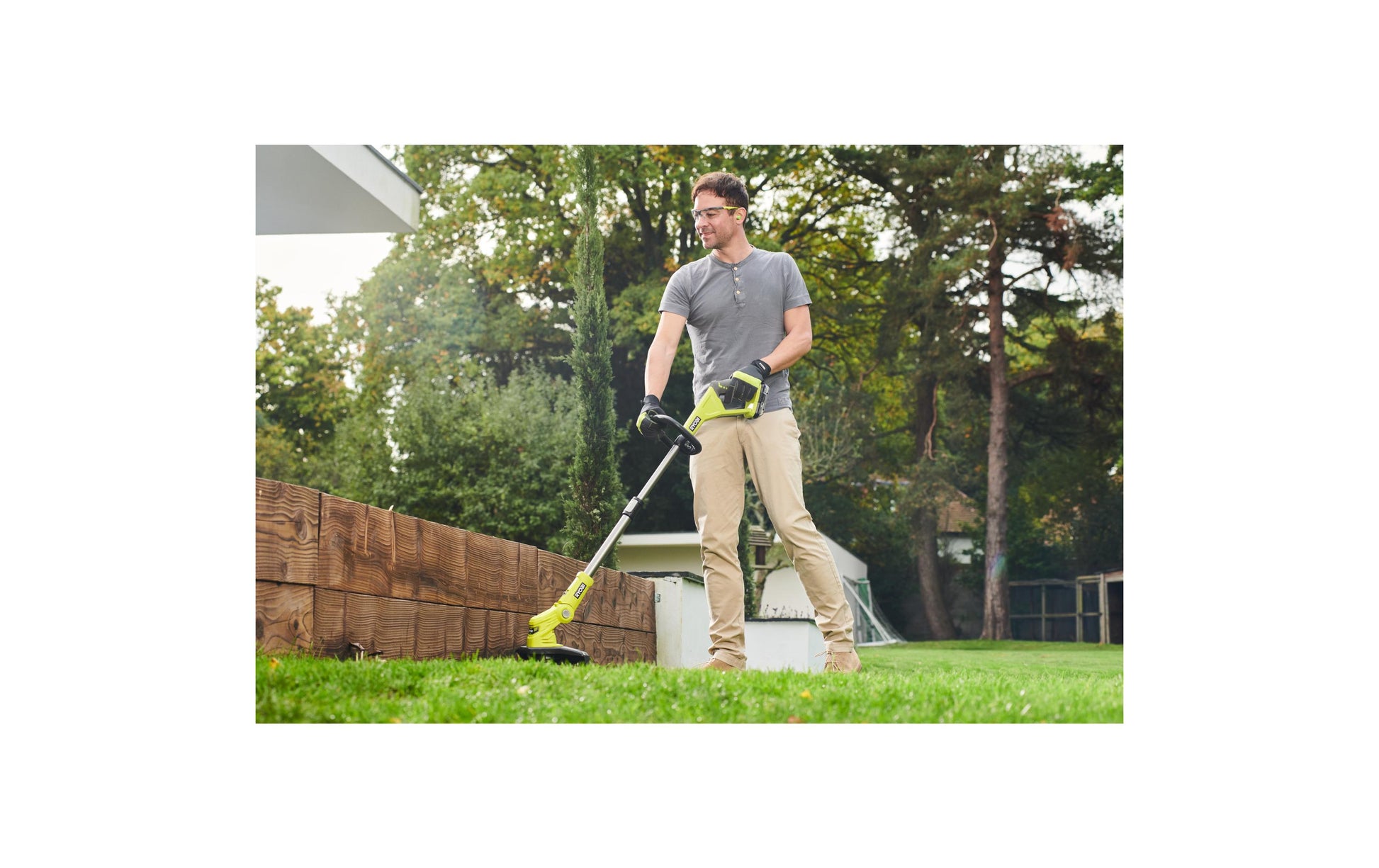 Ryobi RY18LMC30A-0 Akku-Rasenmäher – 18 V – Schnittbreite 30 cm, Schnitthöhe 43–88 mm – Solo – ONE+