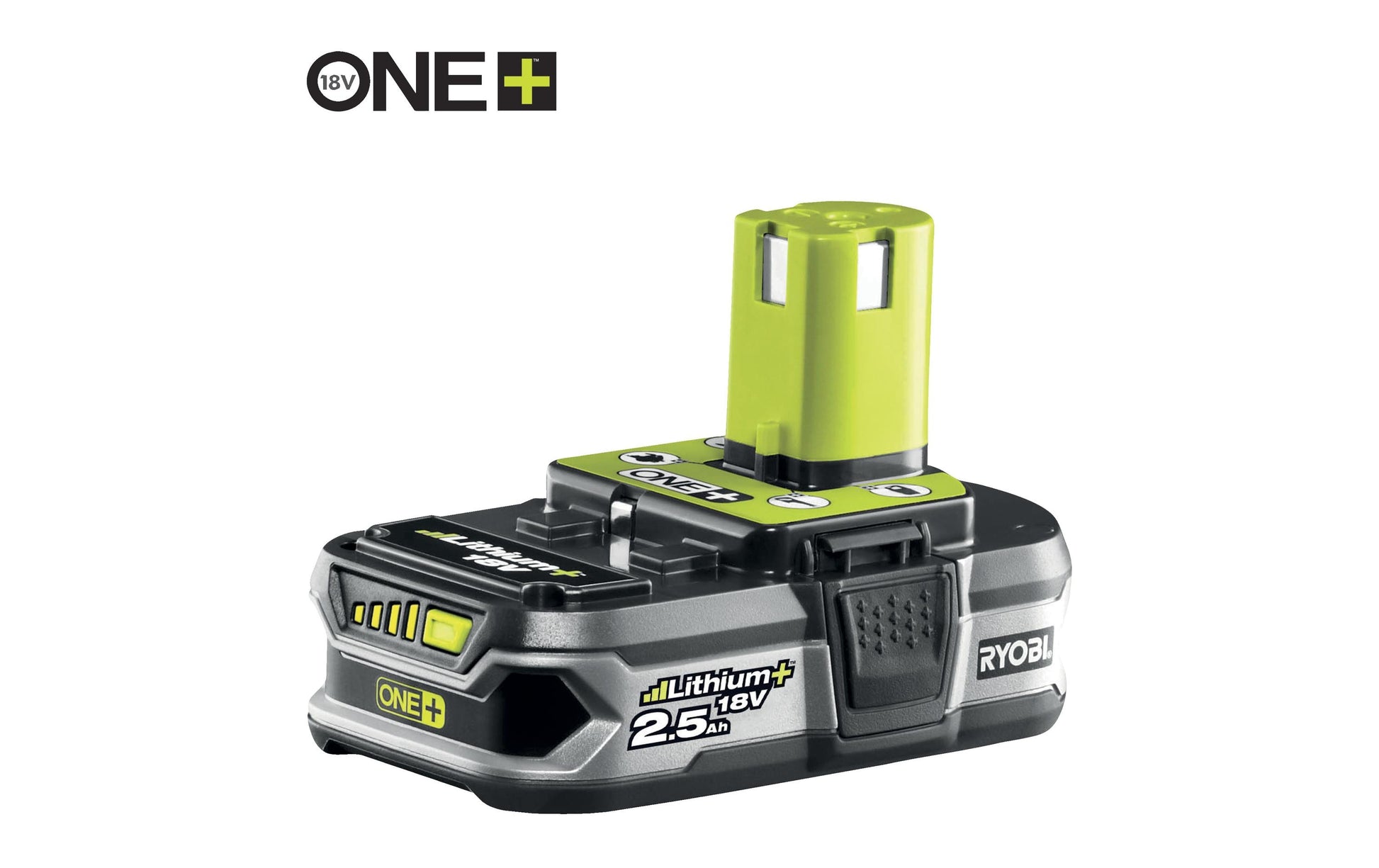 Ryobi ONE+ Akku-Starter-Set 18 V 2,5 Ah (45 Wh) – mit Ladegerät