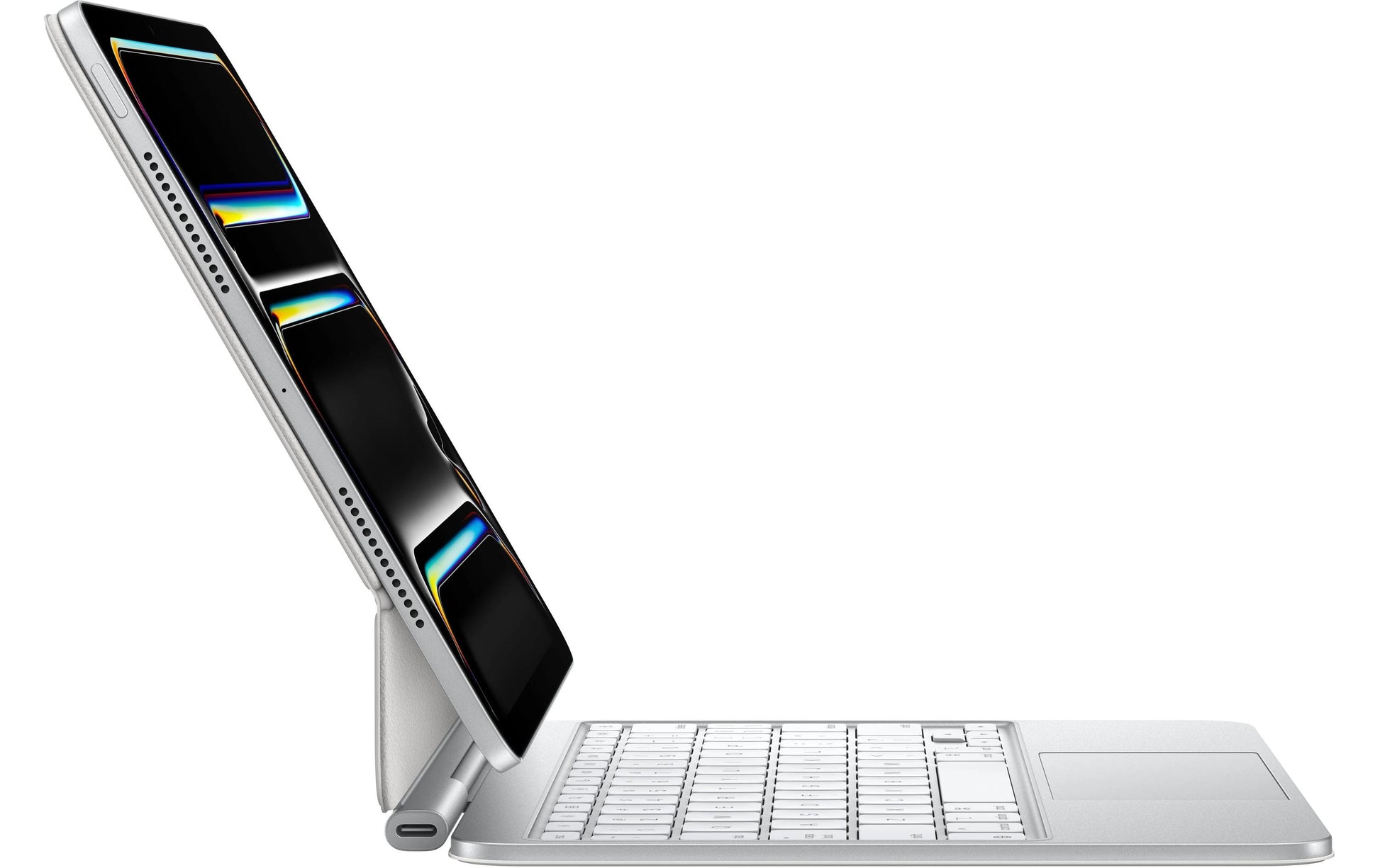 Apple Magic Keyboard Tastatur-Case für iPad Pro 11" (M4/M5) – QWERTZ (CH), mit Trackpad, Beleuchtung – Weiss