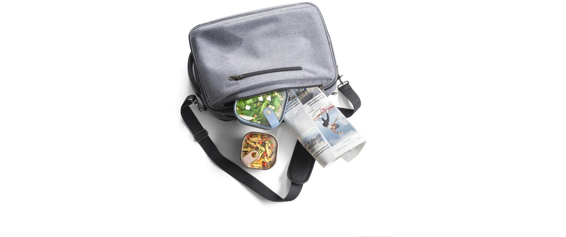 Rotho Lunchbox 1 l, 19,5 × 19,5 × 6,7 cm, Kunststoff (recycelt), dunkelblau