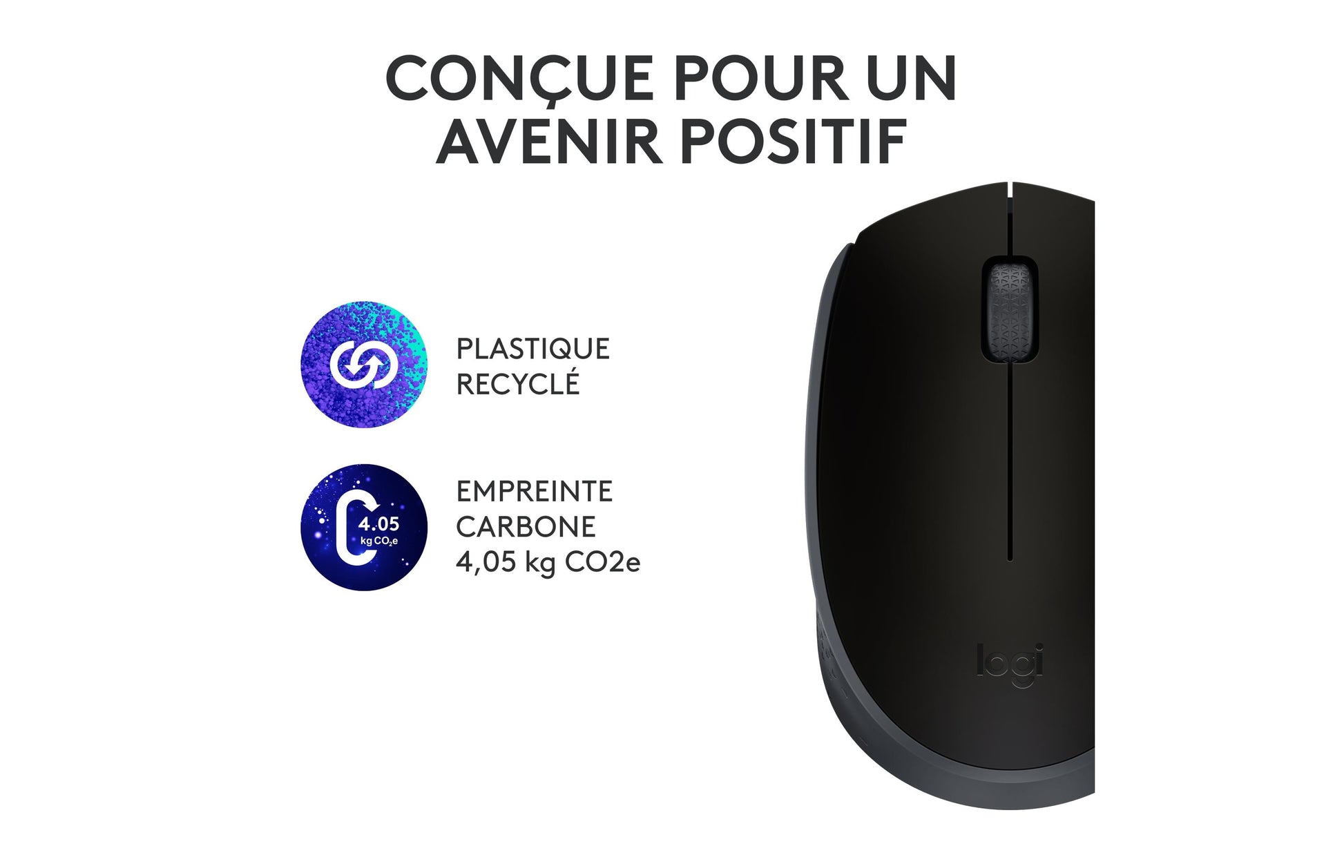 Logitech M171 – Maus – Kabellos (2,4 GHz), 1000 DPI, beidhändig, Schwarz