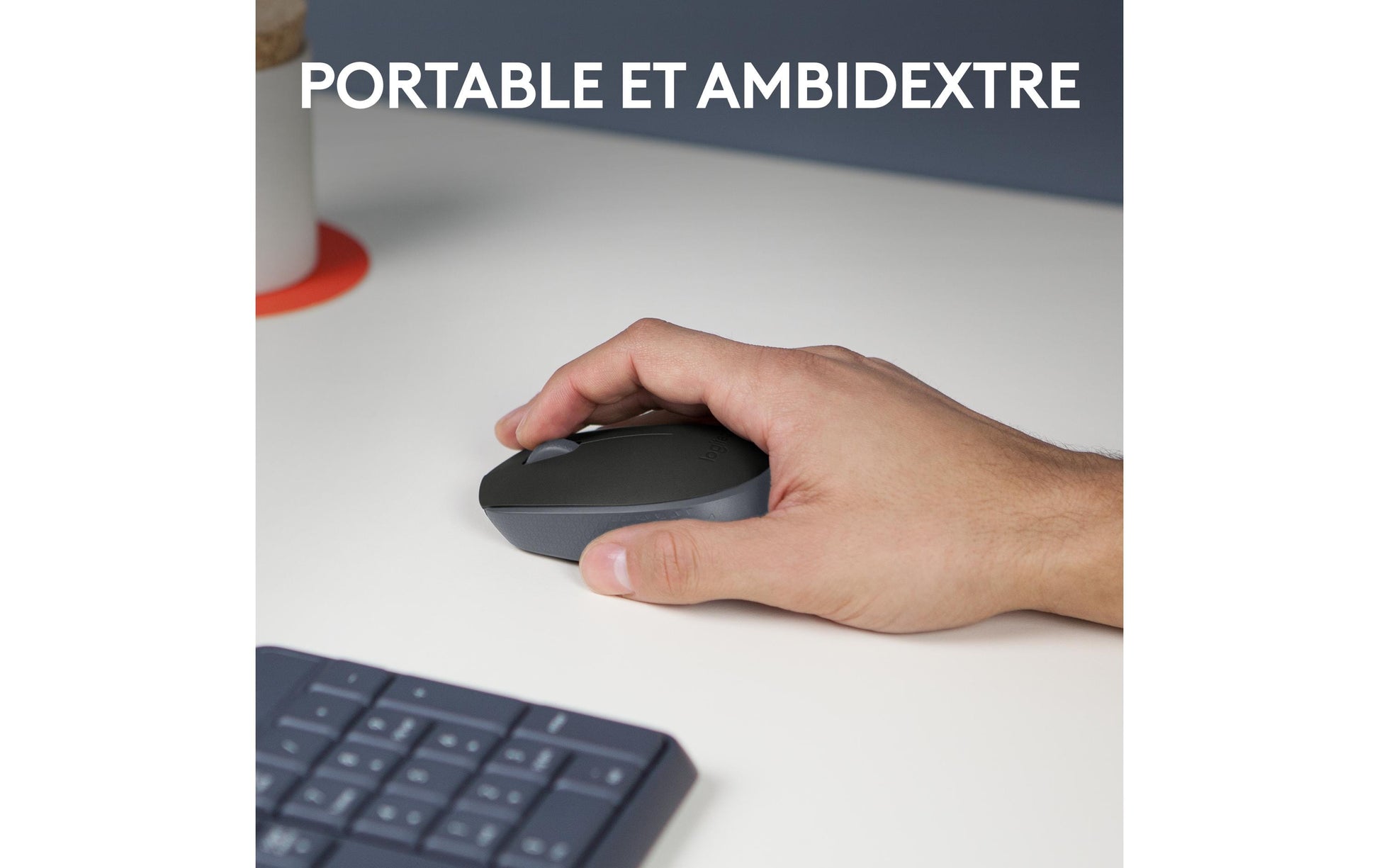 Logitech B170 – Maus – Kabellos (2,4 GHz), beidhändig, Schwarz