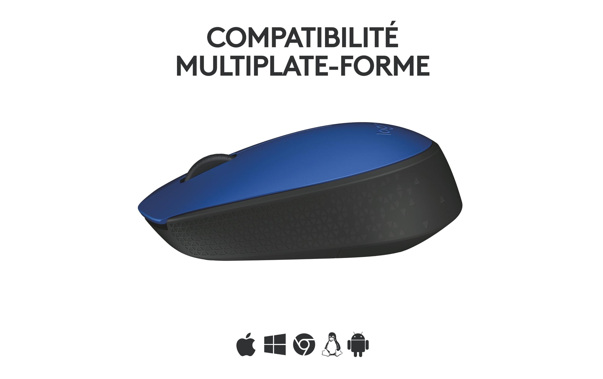 Logitech M171 – Maus – Kabellos (2,4 GHz), beidhändig, Blau