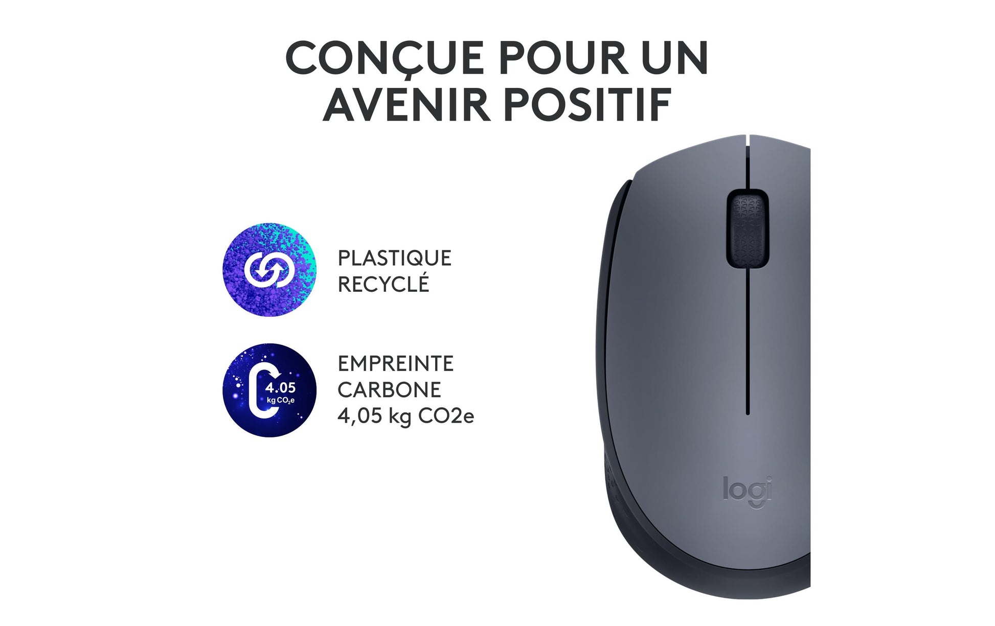Logitech M170 – Maus – Kabellos (2,4 GHz), 1000 DPI, beidhändig, Grau