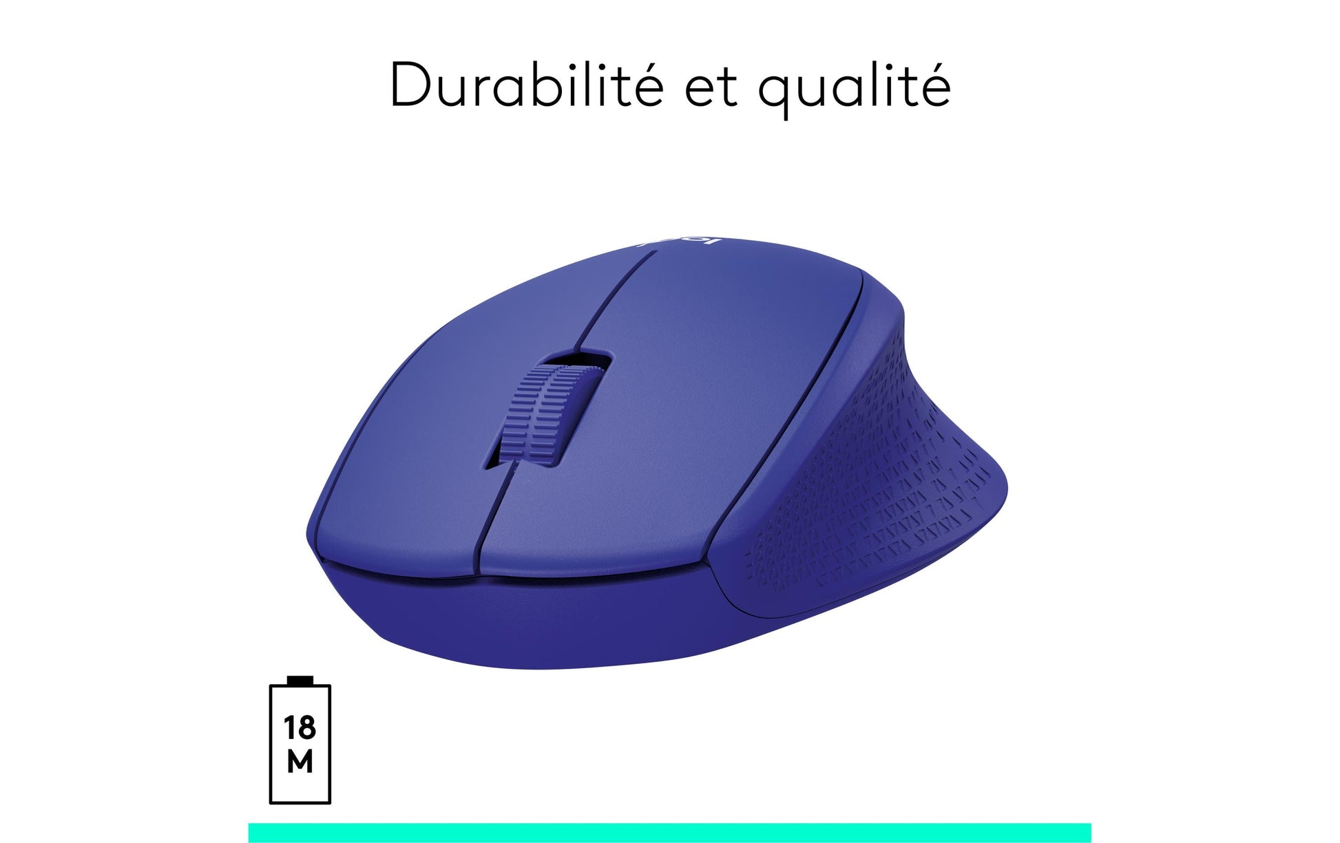 Logitech M330 Silent Plus – Maus – Kabellos (2,4 GHz), 1000 DPI, Rechts, Blau
