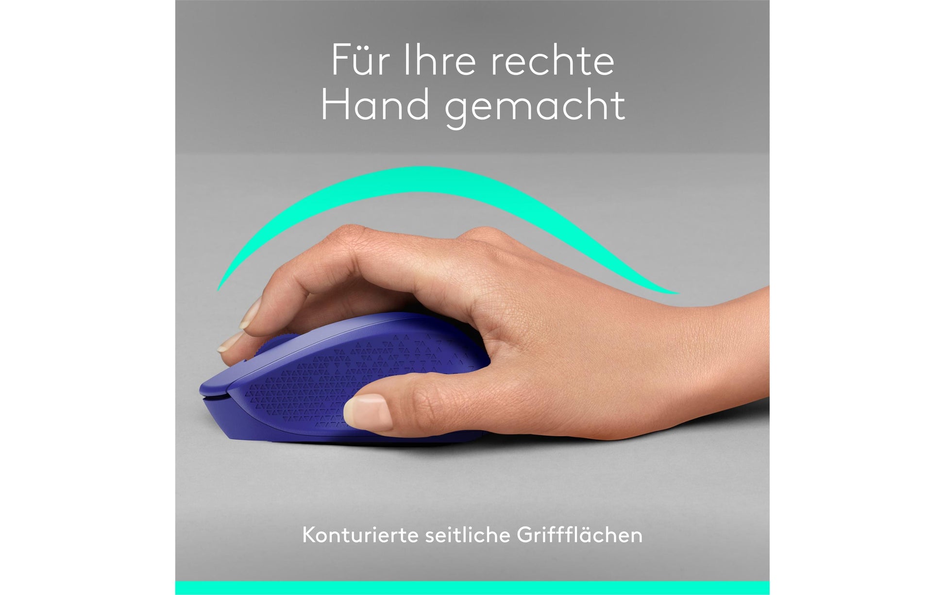 Logitech M330 Silent Plus – Maus – Kabellos (2,4 GHz), 1000 DPI, Rechts, Blau