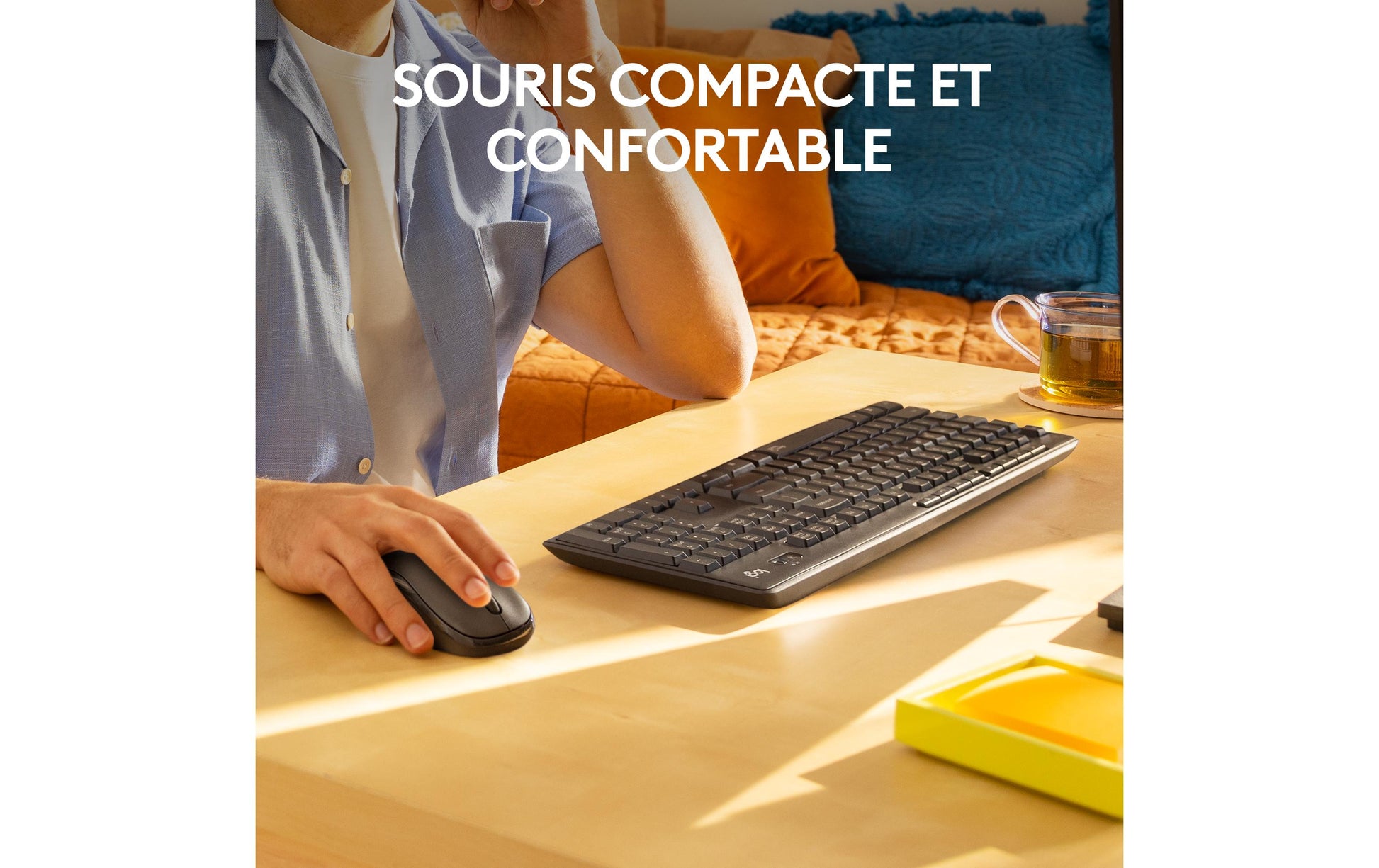 Logitech MK295 Silent – Tastatur-Maus-Set – 2,4 GHz USB-A (Nano-Empfänger) – QWERTY (US-INT) – Graphit