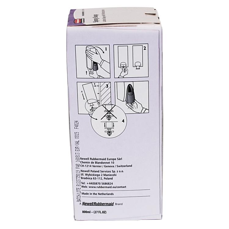 Rubbermaid Handlotion 800 ml, für 360121/360181/360191, 8 × 17,8 × 7,6 cm