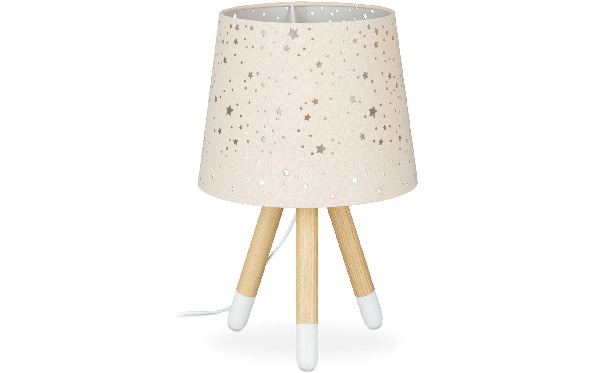 Relaxdays Tischleuchte – E14, 40 W, 40 cm – Hellbraun