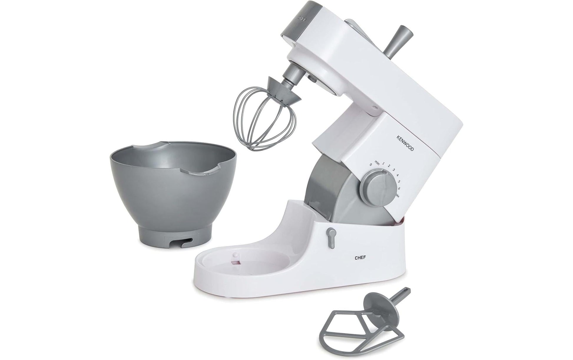 Casdon Spielzeug-Mixer – 2 Batterien (AA) – 15,5 × 19,5 × 26,0 cm – ab 3 J. – Kunststoff, grau/weiss