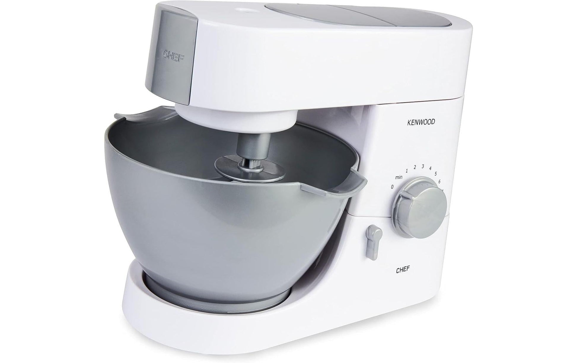 Casdon Spielzeug-Mixer – 2 Batterien (AA) – 15,5 × 19,5 × 26,0 cm – ab 3 J. – Kunststoff, grau/weiss