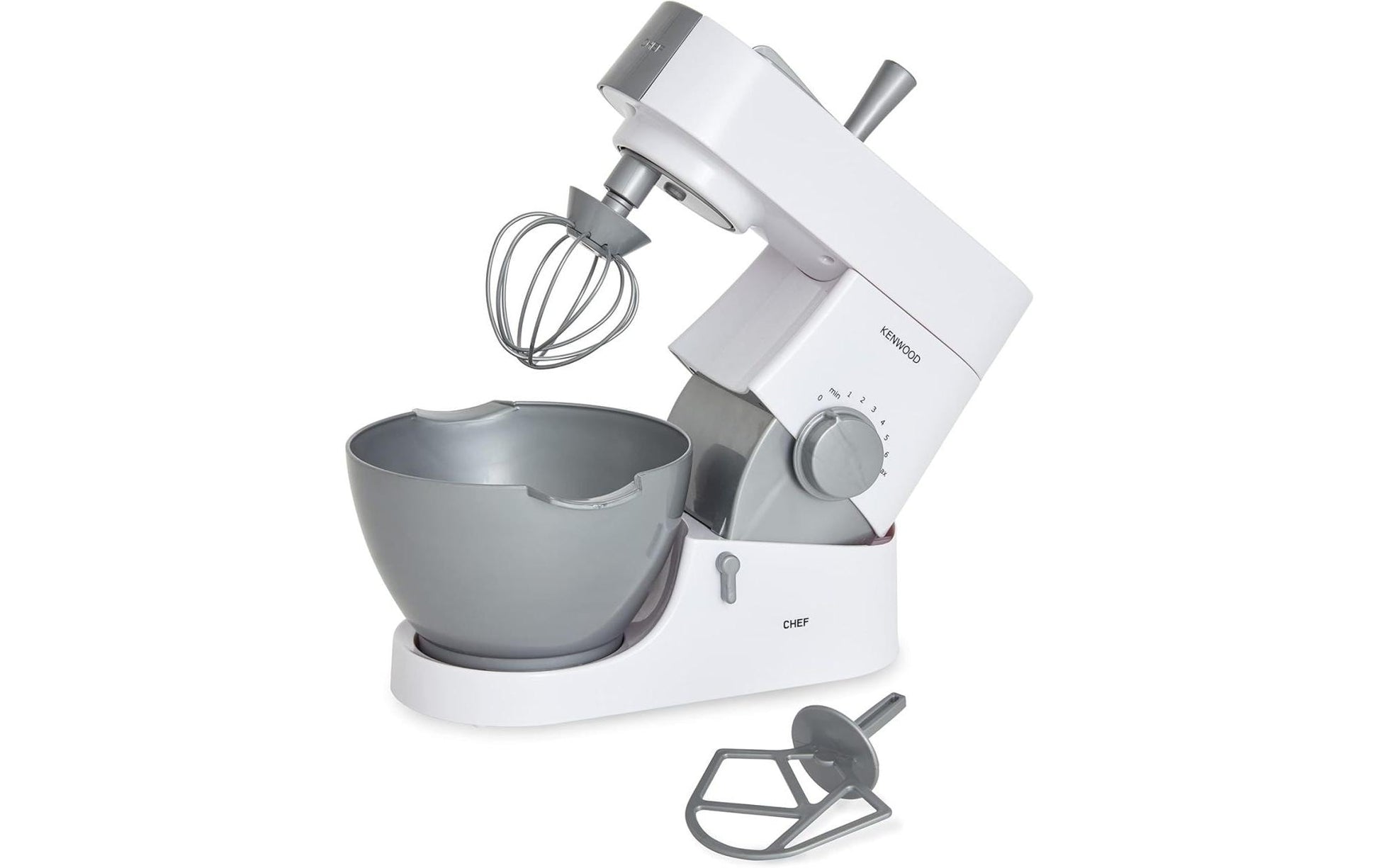 Casdon Spielzeug-Mixer – 2 Batterien (AA) – 15,5 × 19,5 × 26,0 cm – ab 3 J. – Kunststoff, grau/weiss