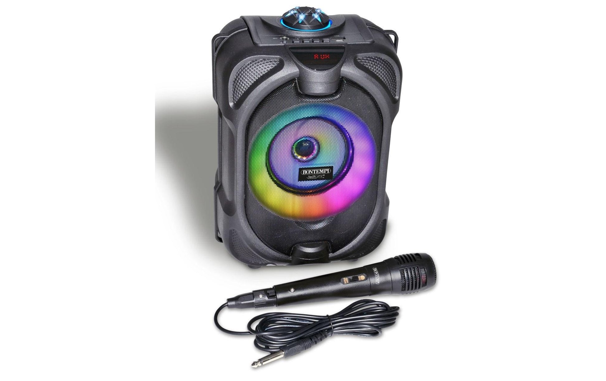 Bontempi 49 1020 – Party-Lautsprecher – 80 W, LED, Schwarz