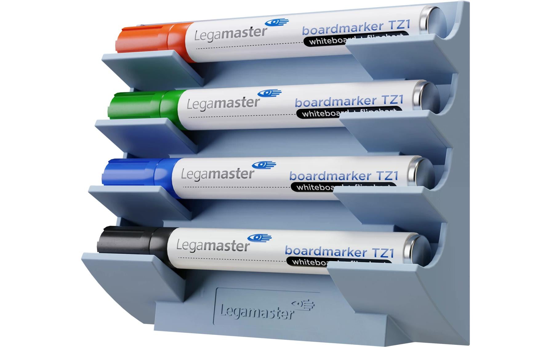 Legamaster Stiftehalter – Kunststoff, blaugrau, 154 × 129 × 39 mm