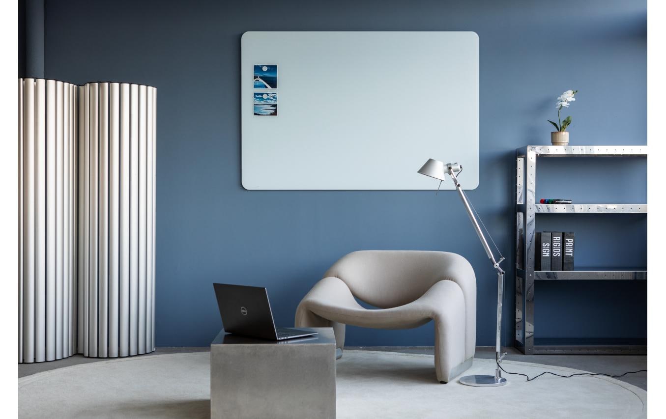 Legamaster Whiteboard – 120 × 90 cm, Glas, magnetisch, Wandmontage, inkl. Magnete, Marker, Montagesatz