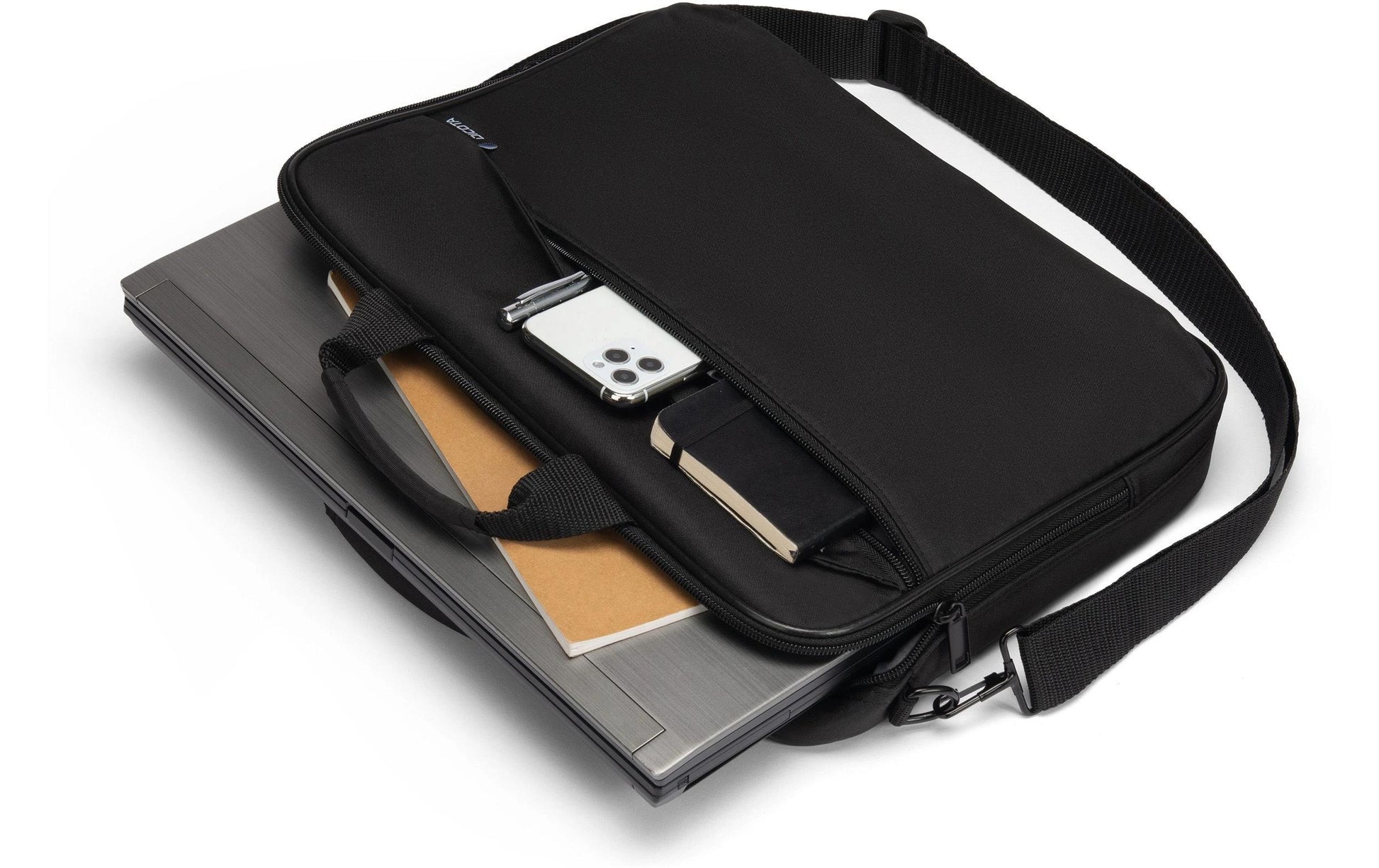 DICOTA Top Traveller ONE – Aktentasche 14,1", Polyester (rPET), Schwarz, 37 × 27 × 5,5 cm