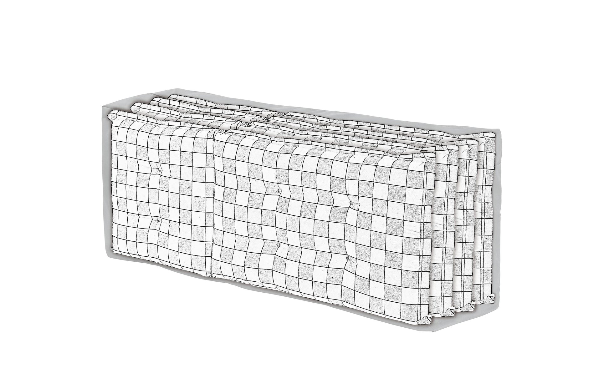 Hoberg Aufbewahrungstasche 1300 × 500 × 320 mm – Grau – für Gartenmöbel