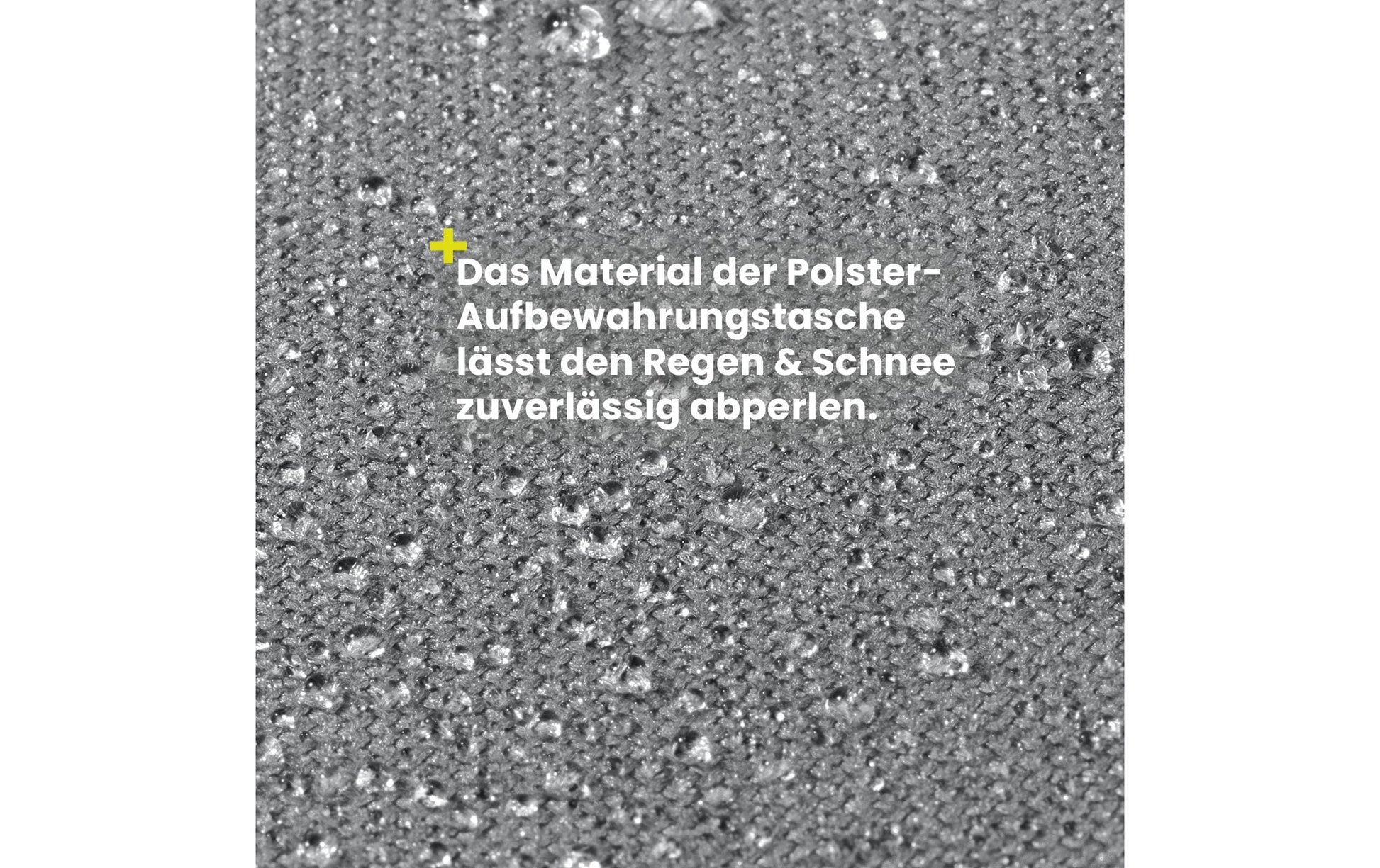 Hoberg Aufbewahrungstasche 1300 × 500 × 320 mm – Grau – für Gartenmöbel