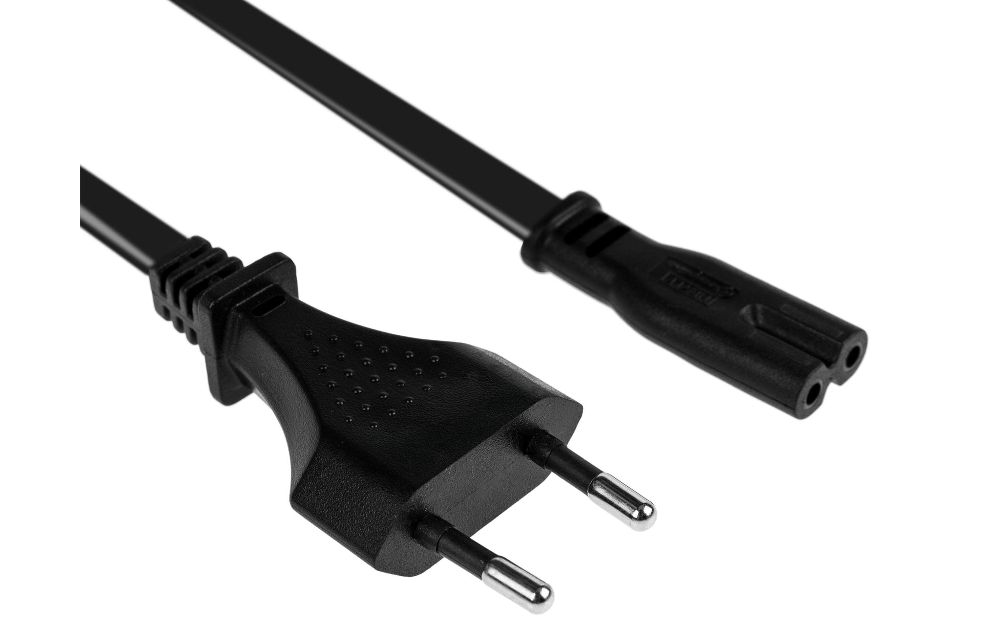 Furber. Netzkabel – T26–IEC C7, 5 m, 2,5 A, 2×0,75 mm², schwarz